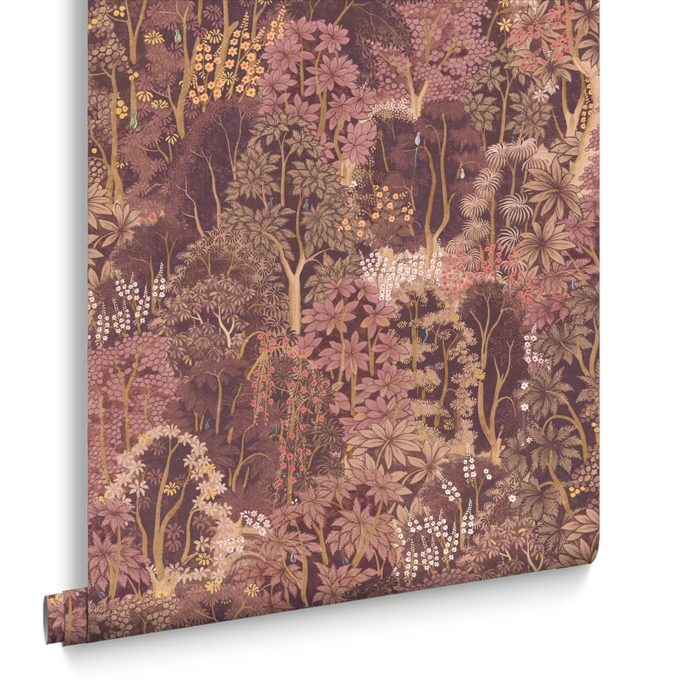 121469 - New Eden Wallpaper - Mulberry - Graham & Brown
