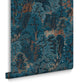121470 - New Eden Wallpaper - Navy - Graham & Brown