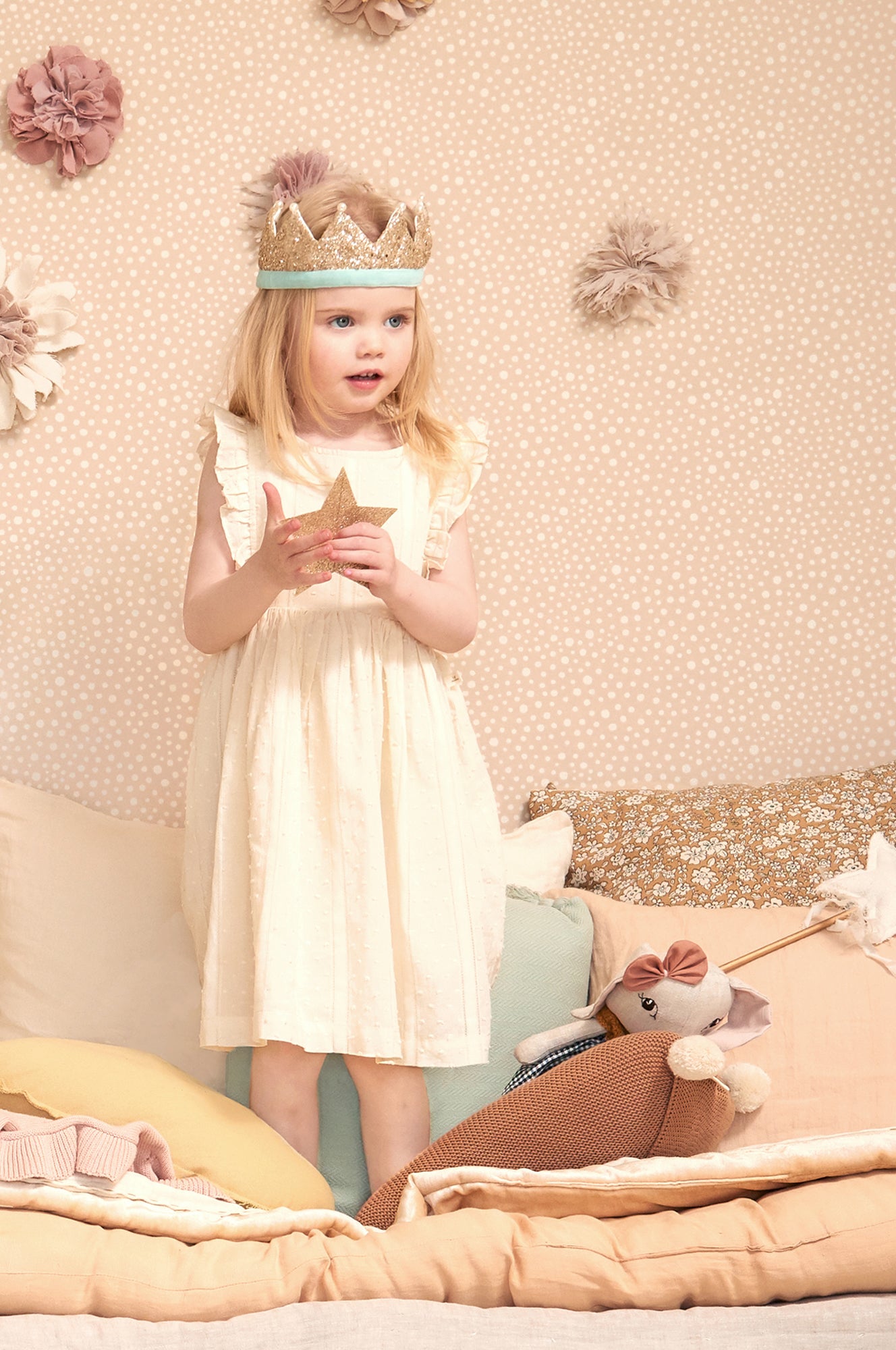 Dots Soft Pink Wallpaper - Majvillan