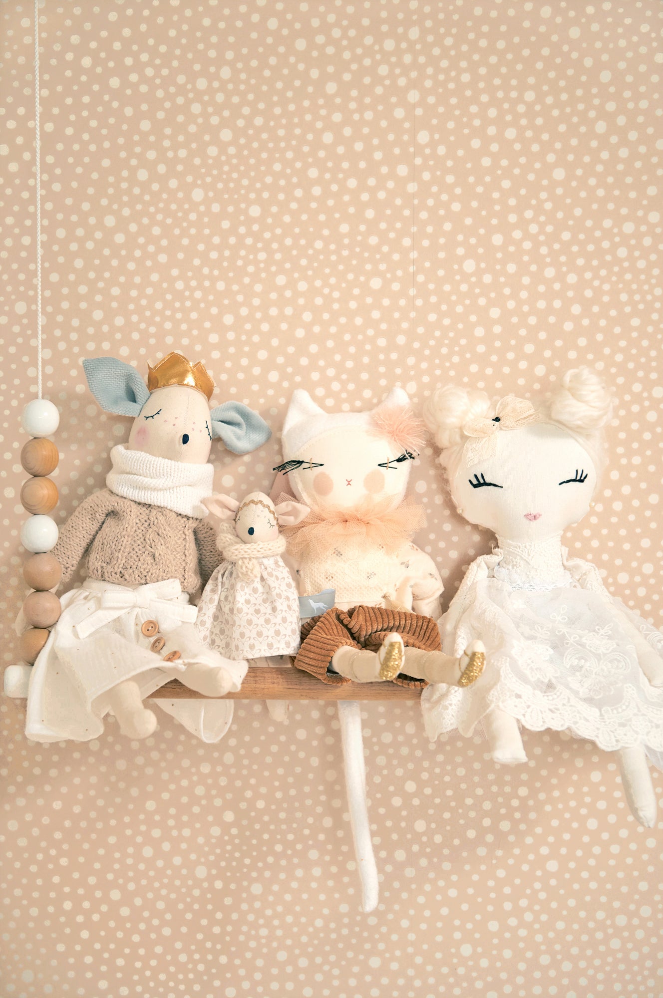 Dots Soft Pink Wallpaper - Majvillan