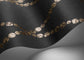 Cammei Wallpaper - Gold on Charcoal - 123/4018