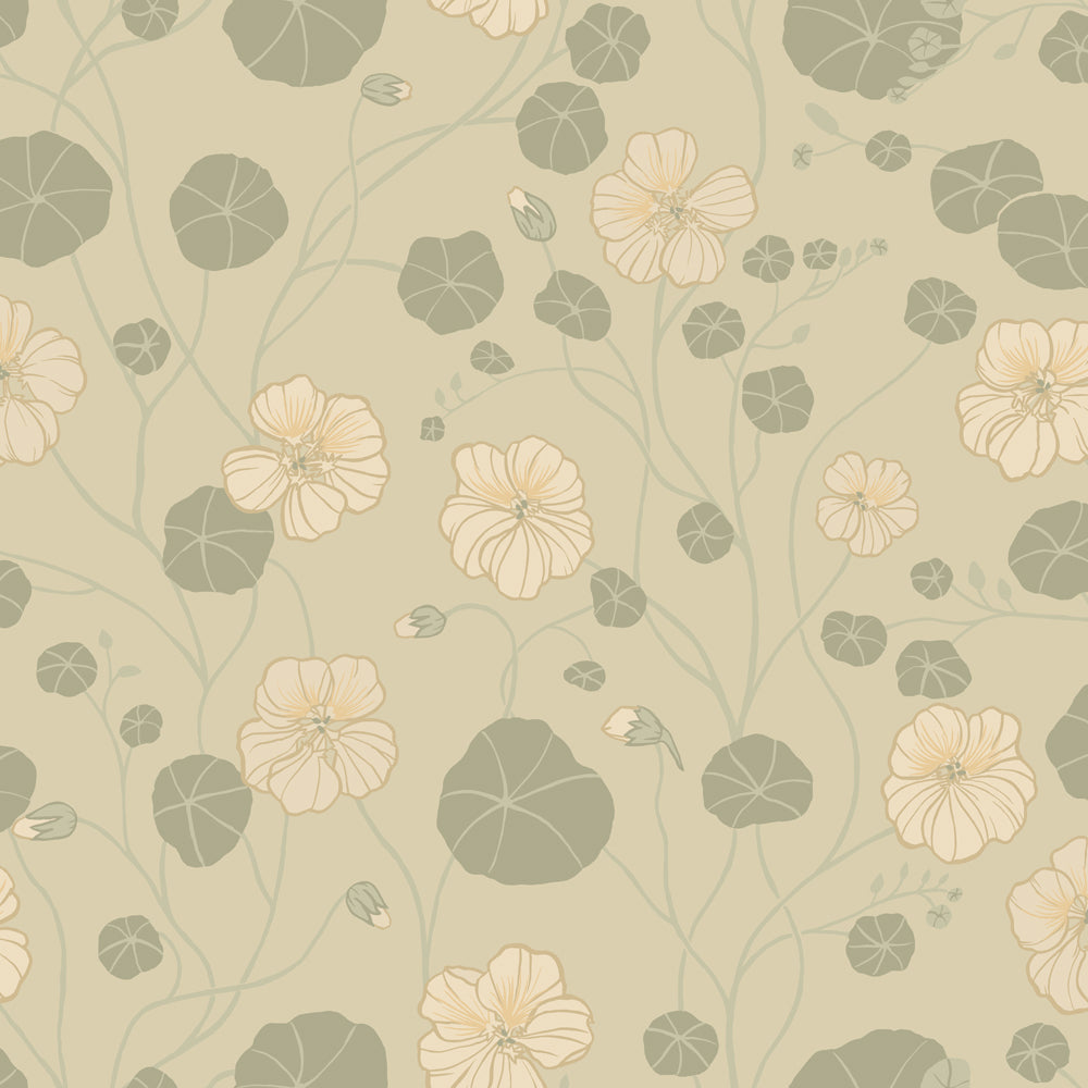 12302 - Krasseslinga Wallpaper - Beige / Cream - Midbec