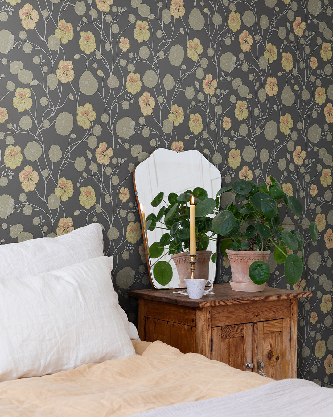 12305 - Krasseslinga Wallpaper - Gray / Black - Midbec