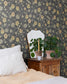 12305 - Krasseslinga Wallpaper - Gray / Black - Midbec