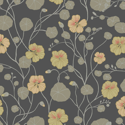 12305 - Krasseslinga Wallpaper - Gray / Black - Midbec