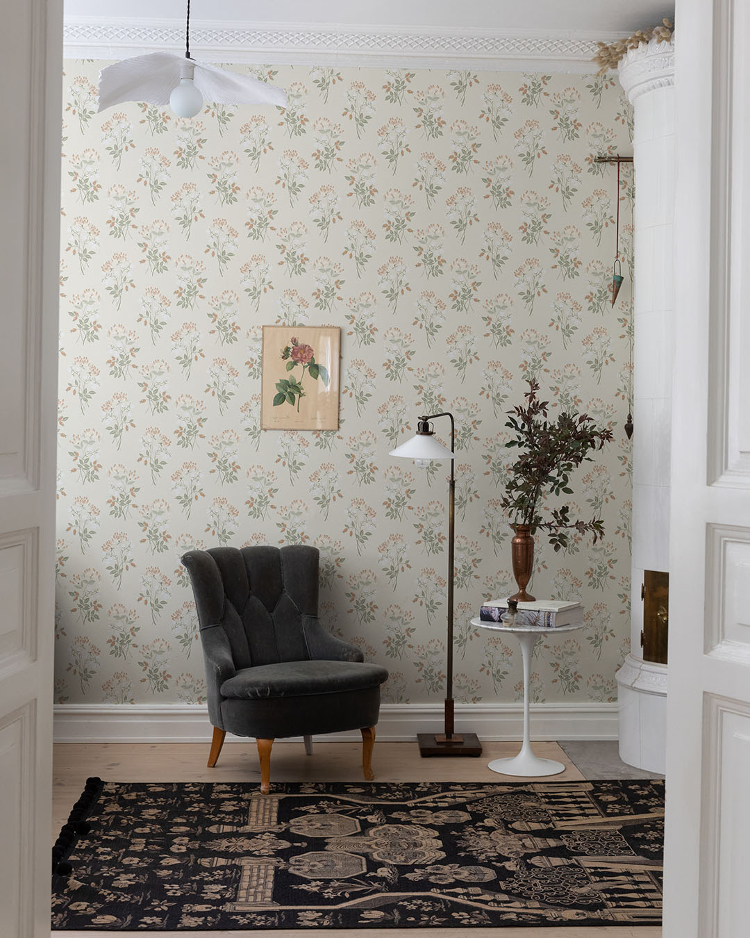 12307 - Kaprifol Wallpaper - Beige - Midbec