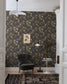12313 - Tulpandans Wallpaper - Dark Brown/Black - Midbec
