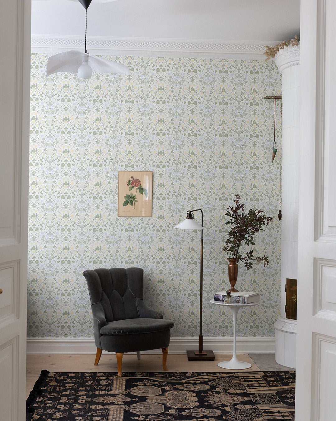 12317 - Varblommor Wallpaper - Beige - Midbec