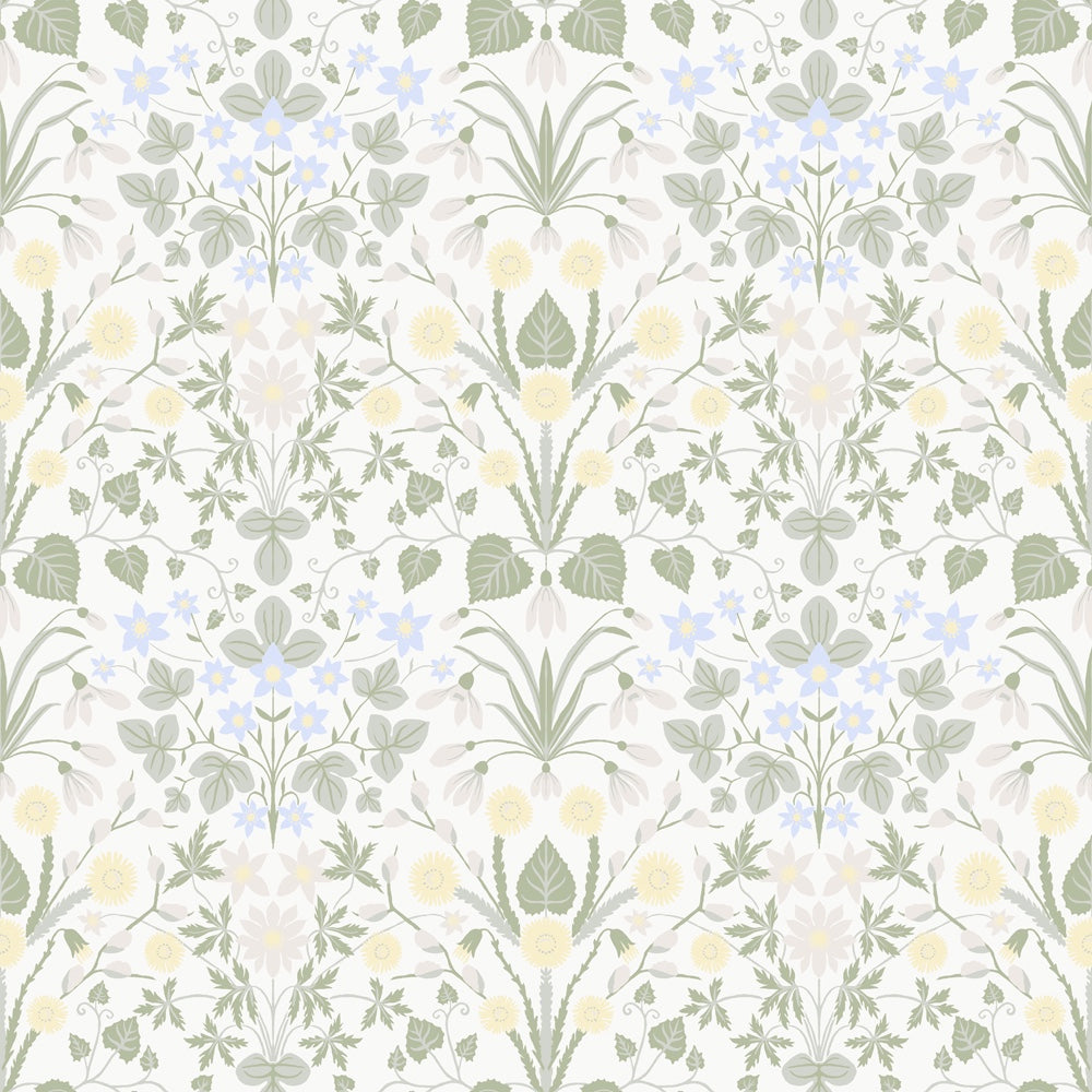 12317 - Varblommor Wallpaper - Beige - Midbec