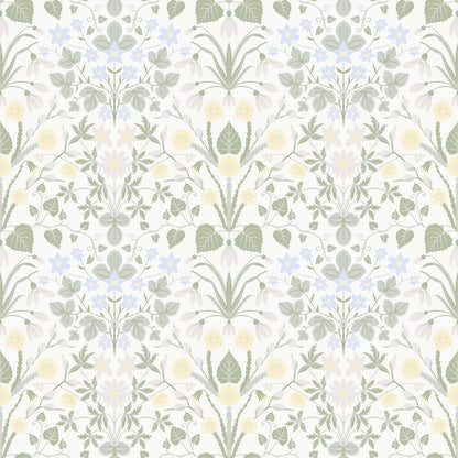 12317 - Varblommor Wallpaper - Beige - Midbec