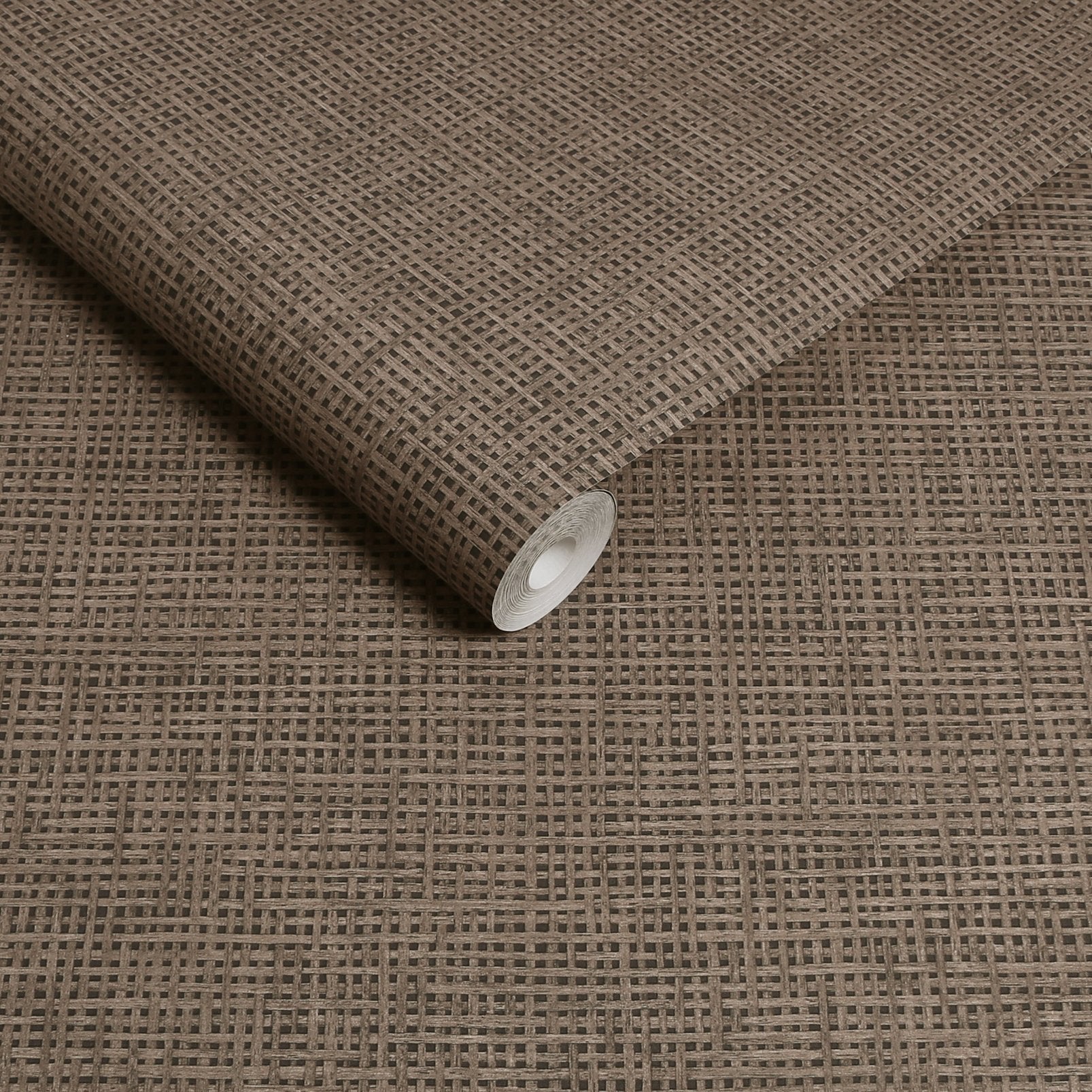 124090 - Rustic Weft Wallpaper - Glastonbury - Graham & Brown