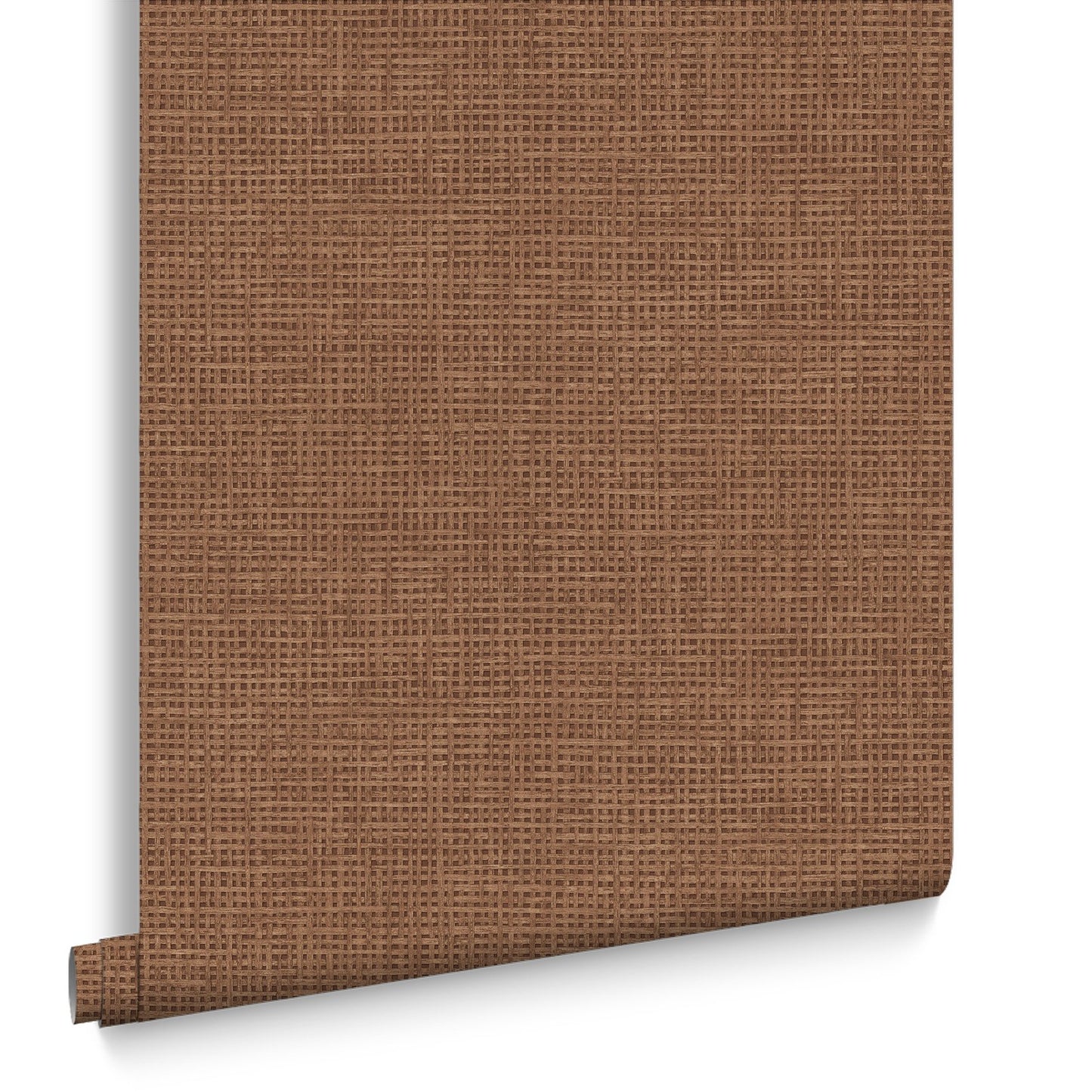 124091 - Rustic Weft Wallpaper - Clay - Graham & Brown