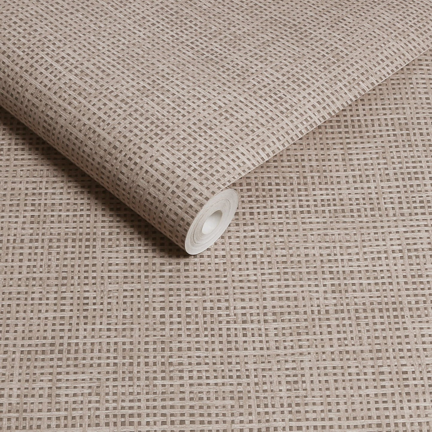 124100 - Rustic Weft Wallpaper - Stone - Graham & Brown