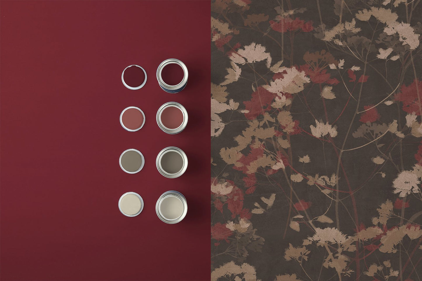 124105 - Flower Press Wallpaper - Glastonbury - Graham & Brown