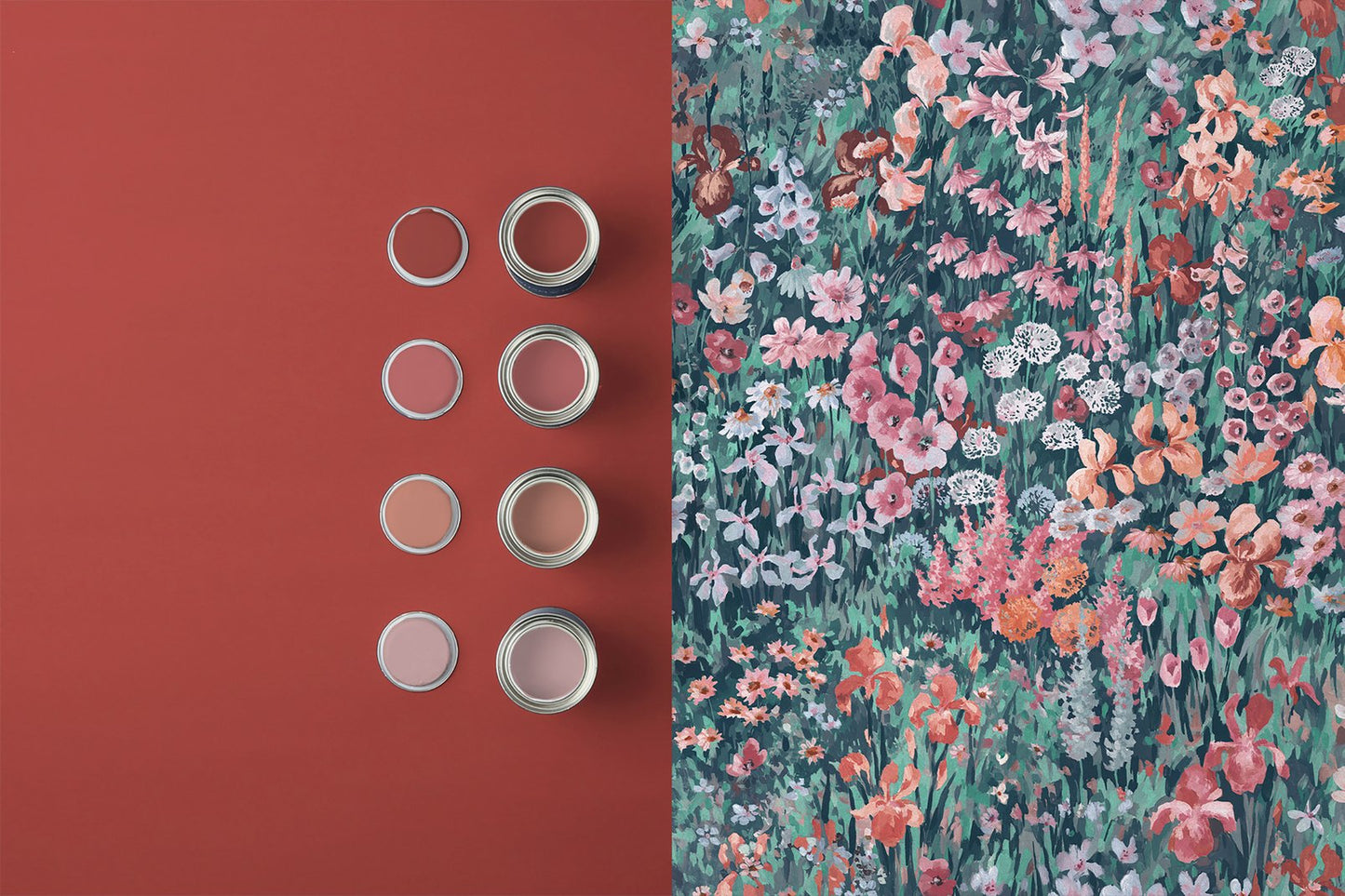 124109 - Cottage Garden Wallpaper - Sakura - Graham & Brown