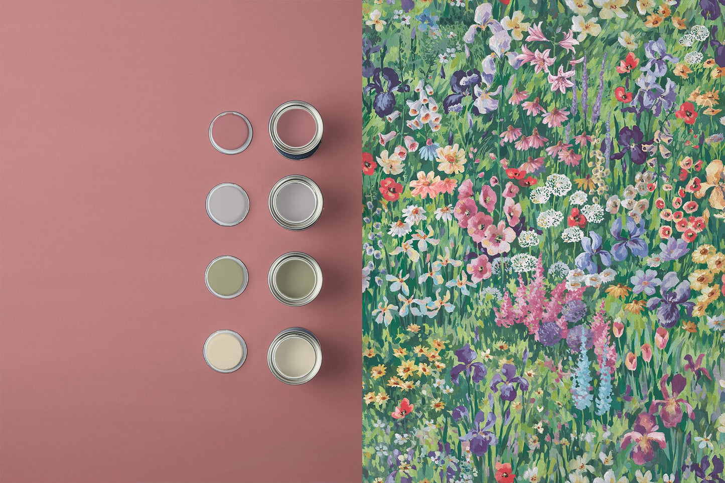 124111 - Cottage Garden Wallpaper - Verdant - Graham & Brown