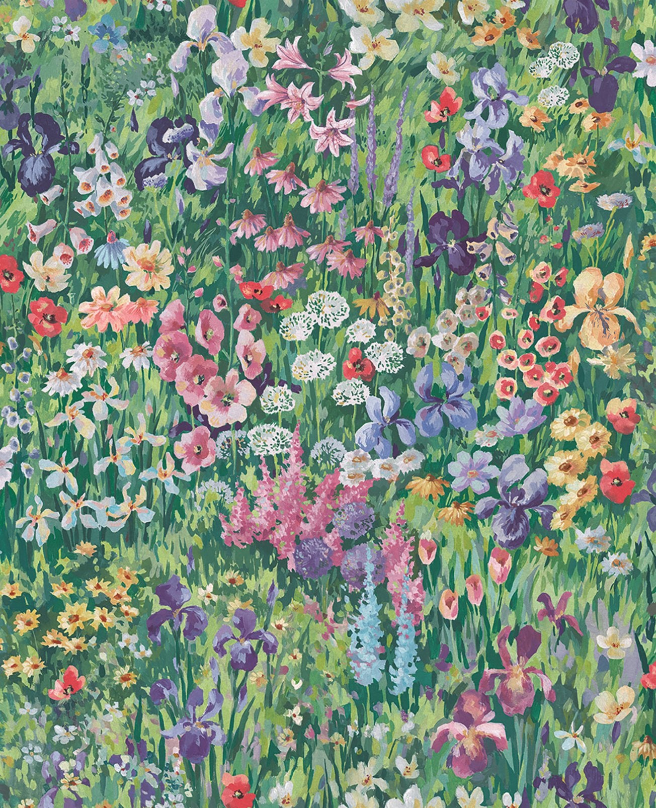 124111 - Cottage Garden Wallpaper - Verdant - Graham & Brown