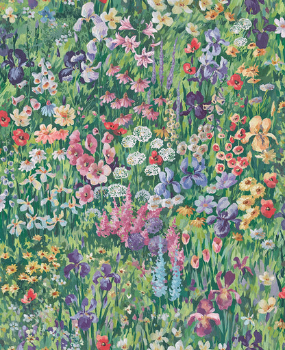 124111 - Cottage Garden Wallpaper - Verdant - Graham & Brown