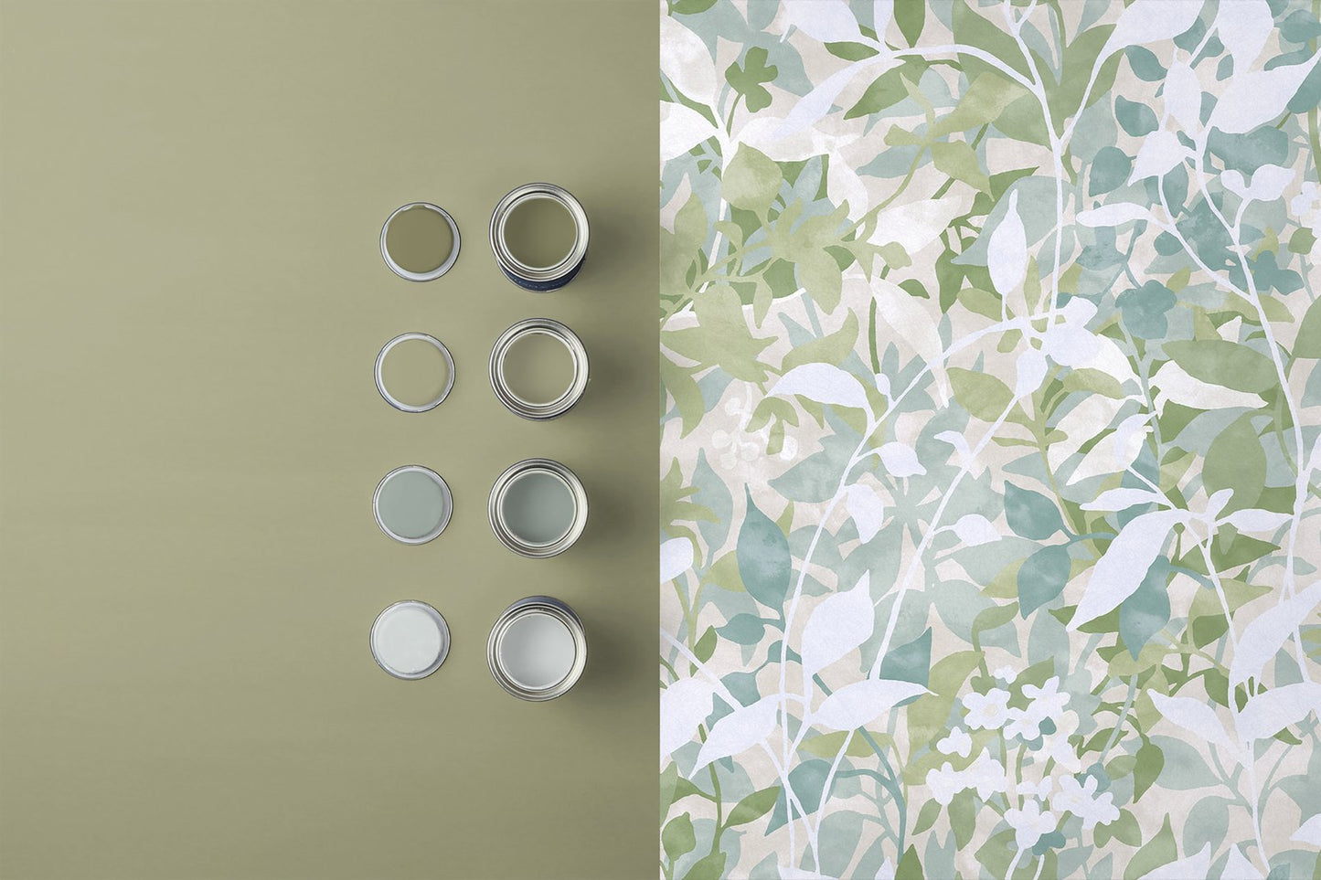 124115 - Fleur Wallpaper - Sage - Graham & Brown