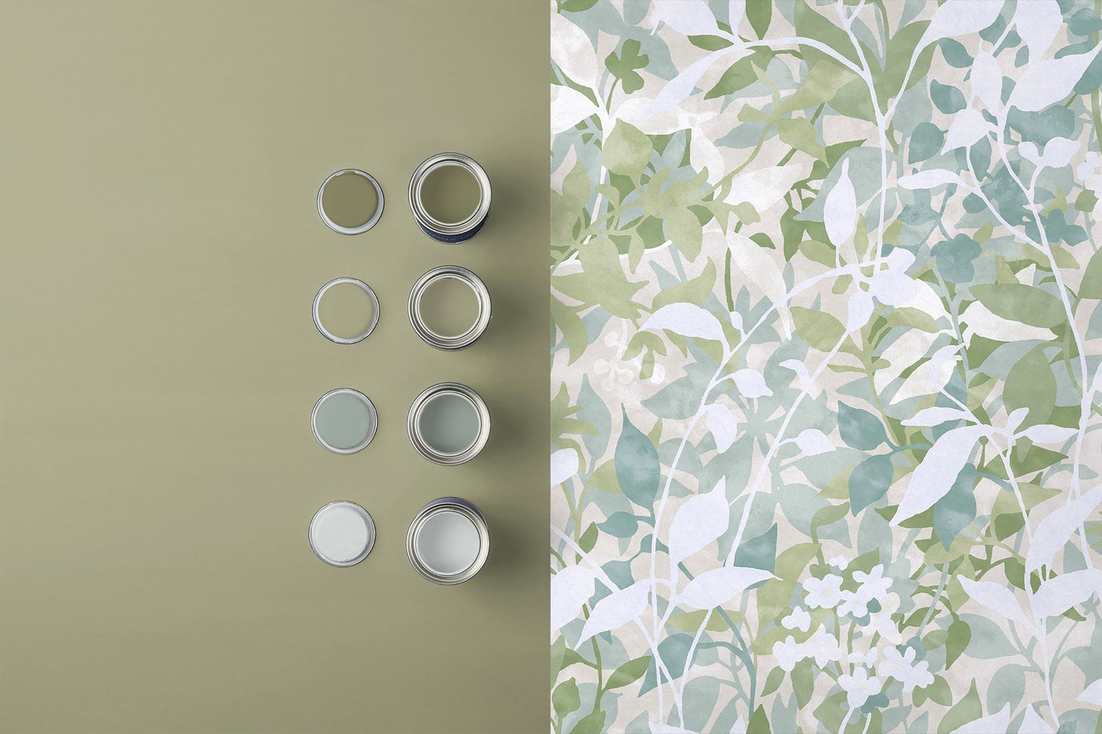 124115 - Fleur Wallpaper - Sage - Graham & Brown