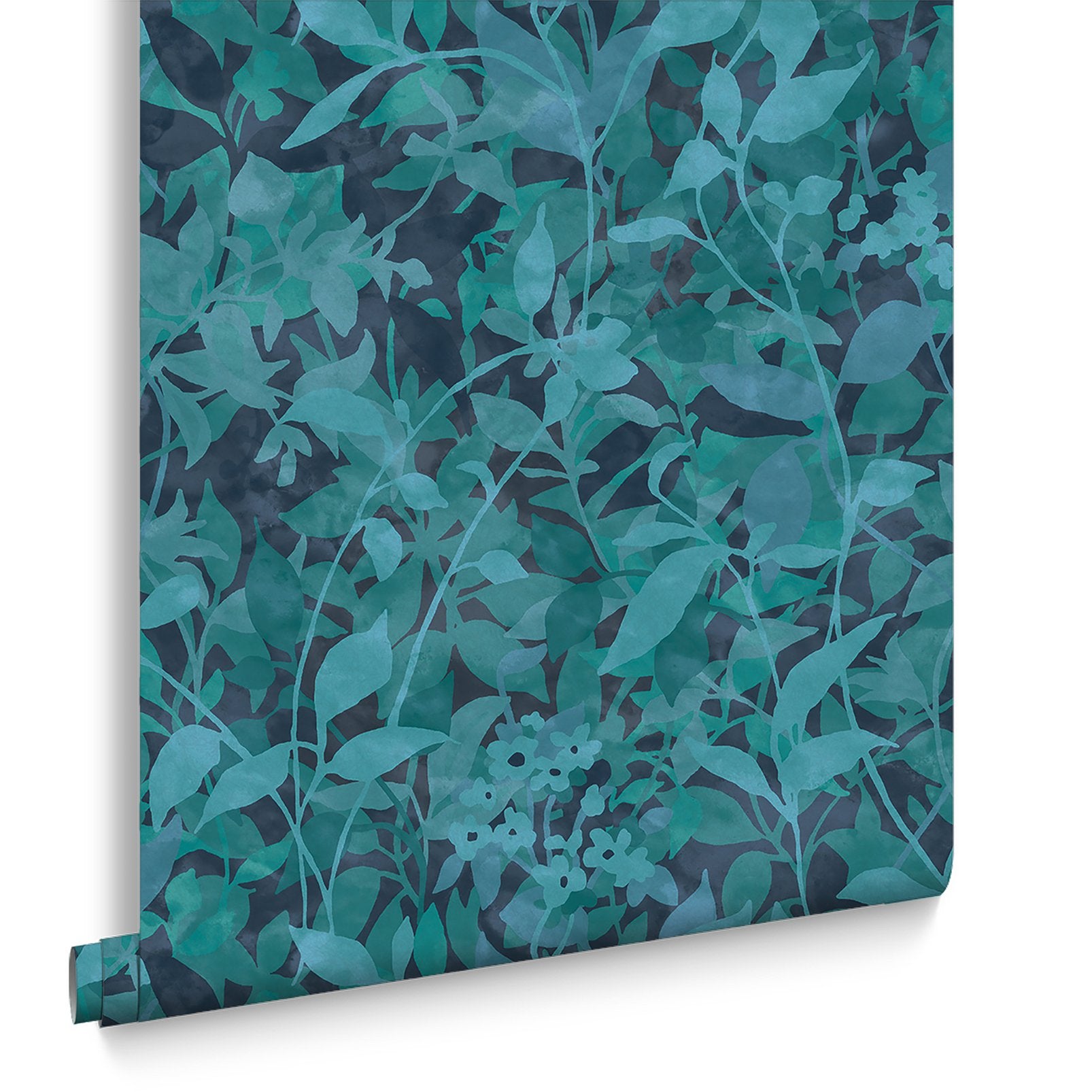 124116 - Fleur Wallpaper - Midnight - Graham & Brown