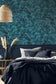 124116 - Fleur Wallpaper - Midnight - Graham & Brown