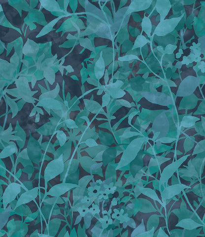 124116 - Fleur Wallpaper - Midnight - Graham & Brown