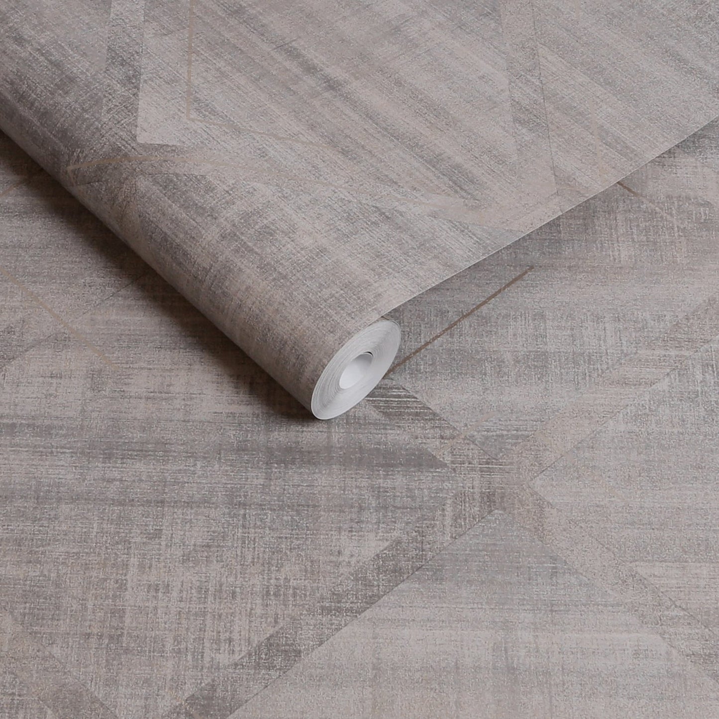 124125 - Lorenzo Geo Wallpaper - Grey - Graham & Brown