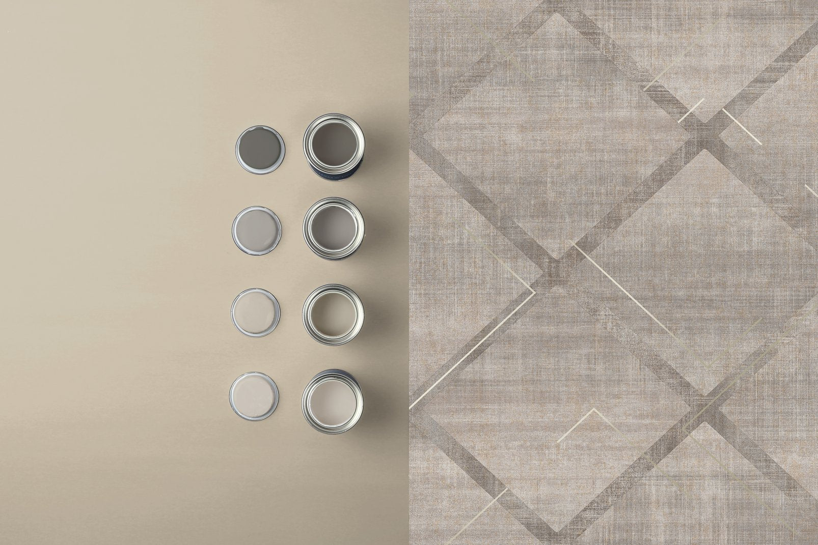 124125 - Lorenzo Geo Wallpaper - Grey - Graham & Brown