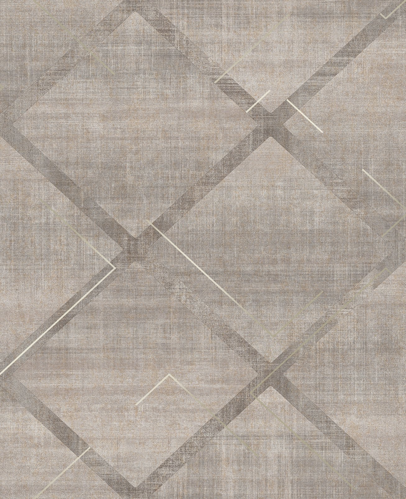 124125 - Lorenzo Geo Wallpaper - Grey - Graham & Brown