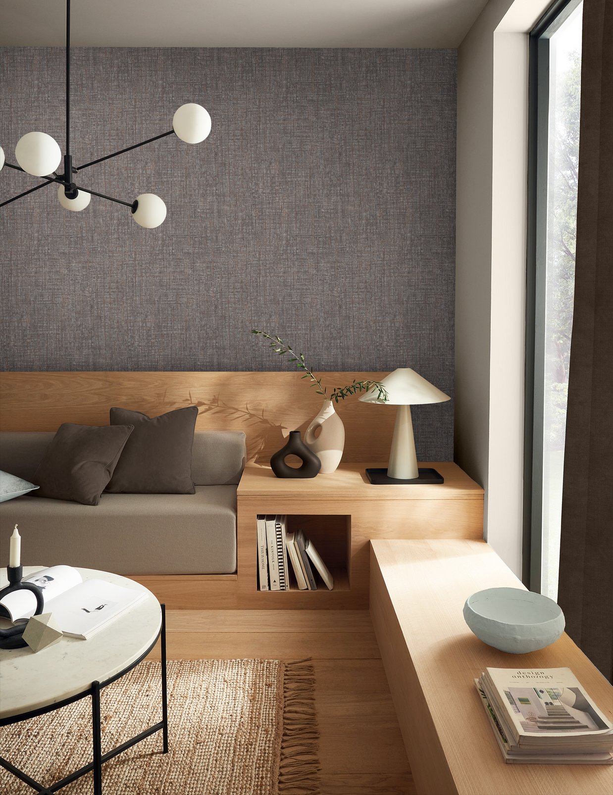 124140 - Armando Wallpaper - Hazel - Graham & Brown