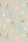 Golden Woods  Dusty Green Wallpaper - Majvillan