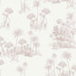 12597 - Laurel Fantasia Wallpaper - White/Blush - Ted Baker