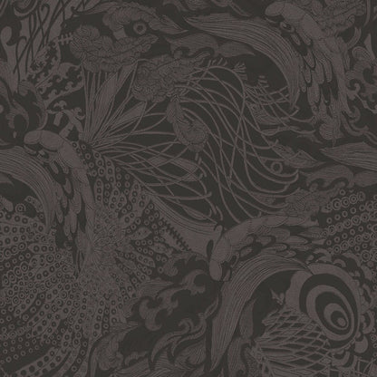 12610 - Eastern Tide Fantasia Wallpaper - Black/Suede - Ted Baker