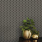 12633 - Hexie Astoria Fantasia Wallpaper - Charcoal/Grey - Ted Baker