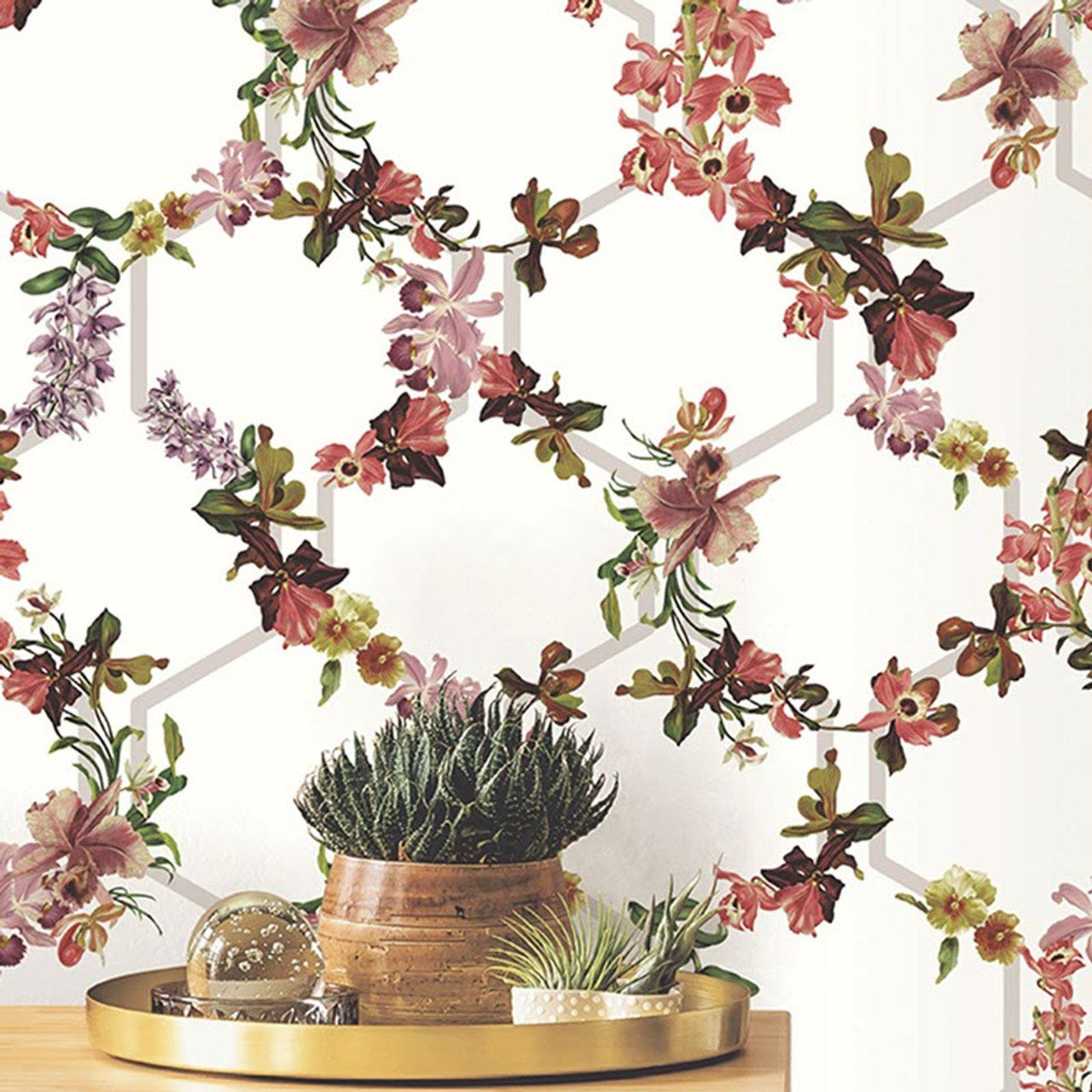12645 - Lost Garden Trelise Fantasia Wallpaper - White - Ted Baker