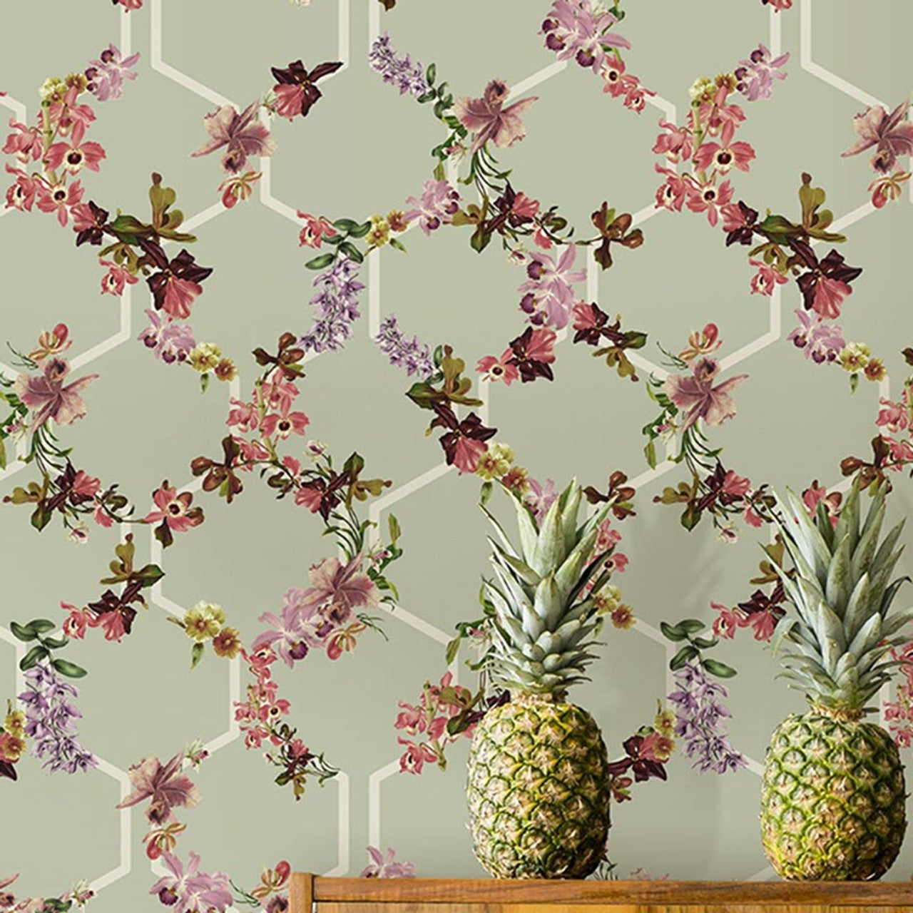 12647 - Lost Garden Trelise Fantasia Wallpaper - Green - Ted Baker