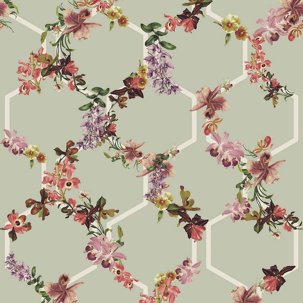 12647 - Lost Garden Trelise Fantasia Wallpaper - Green - Ted Baker
