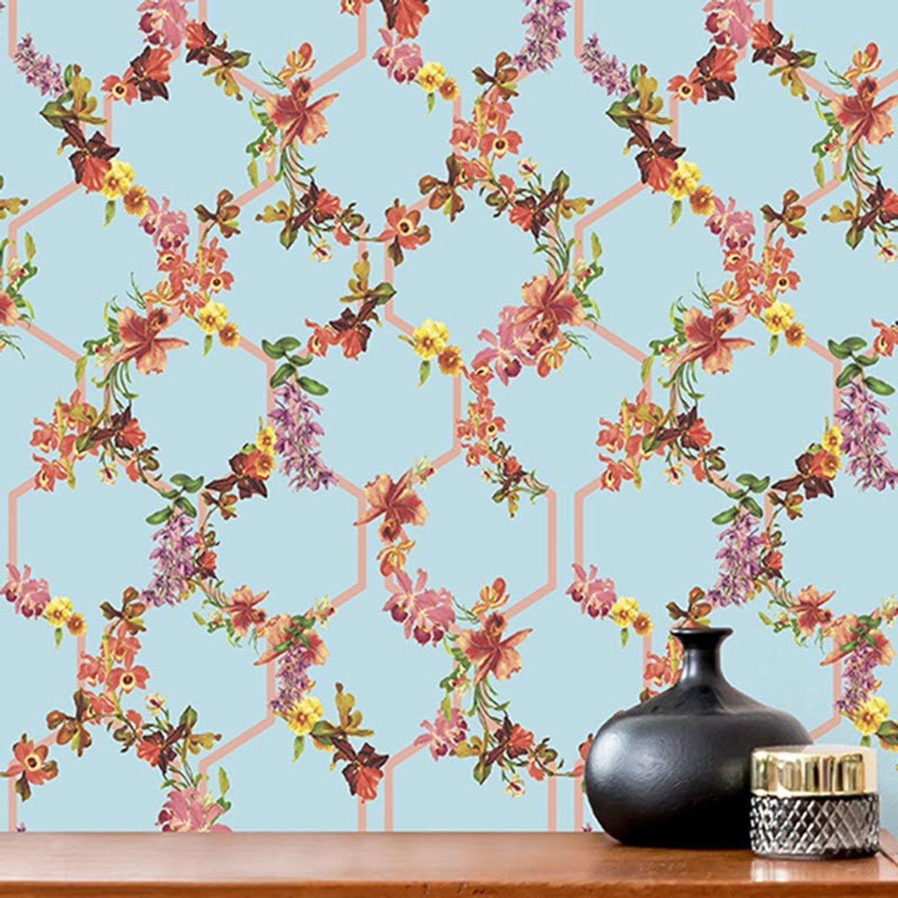 12648 - Lost Garden Trelise Fantasia Wallpaper - Blue - Ted Baker
