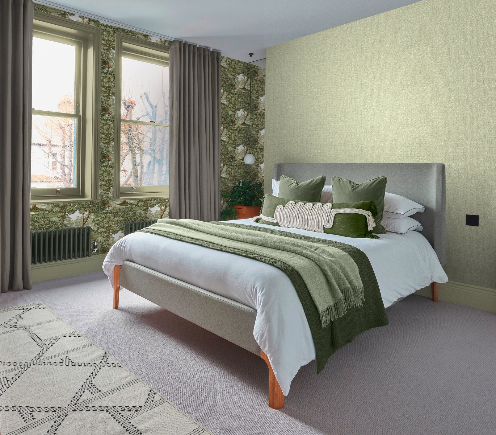 127905 - Albion Texture Wallpaper - Sage - Graham & Brown