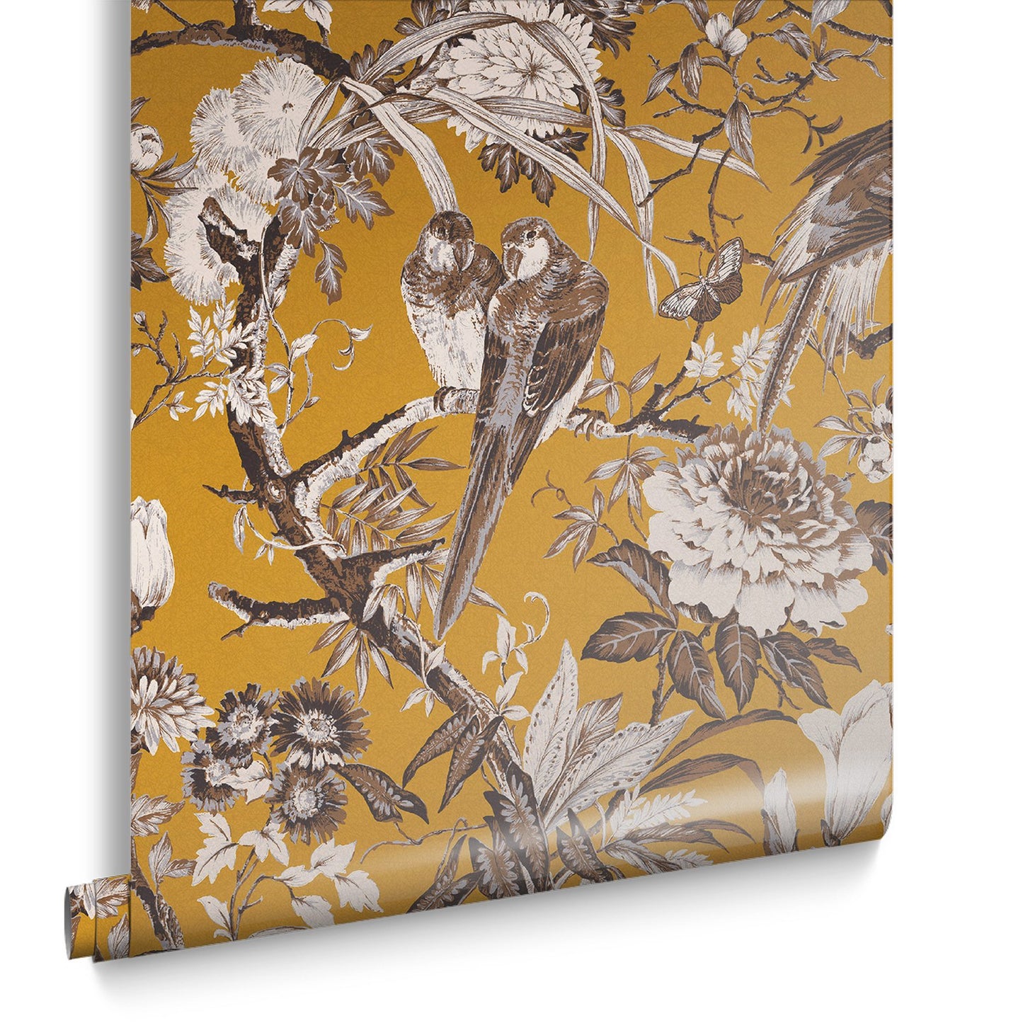 127912 - Perrow Wallpaper - Yellow - Graham & Brown