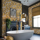 127912 - Perrow Wallpaper - Yellow - Graham & Brown
