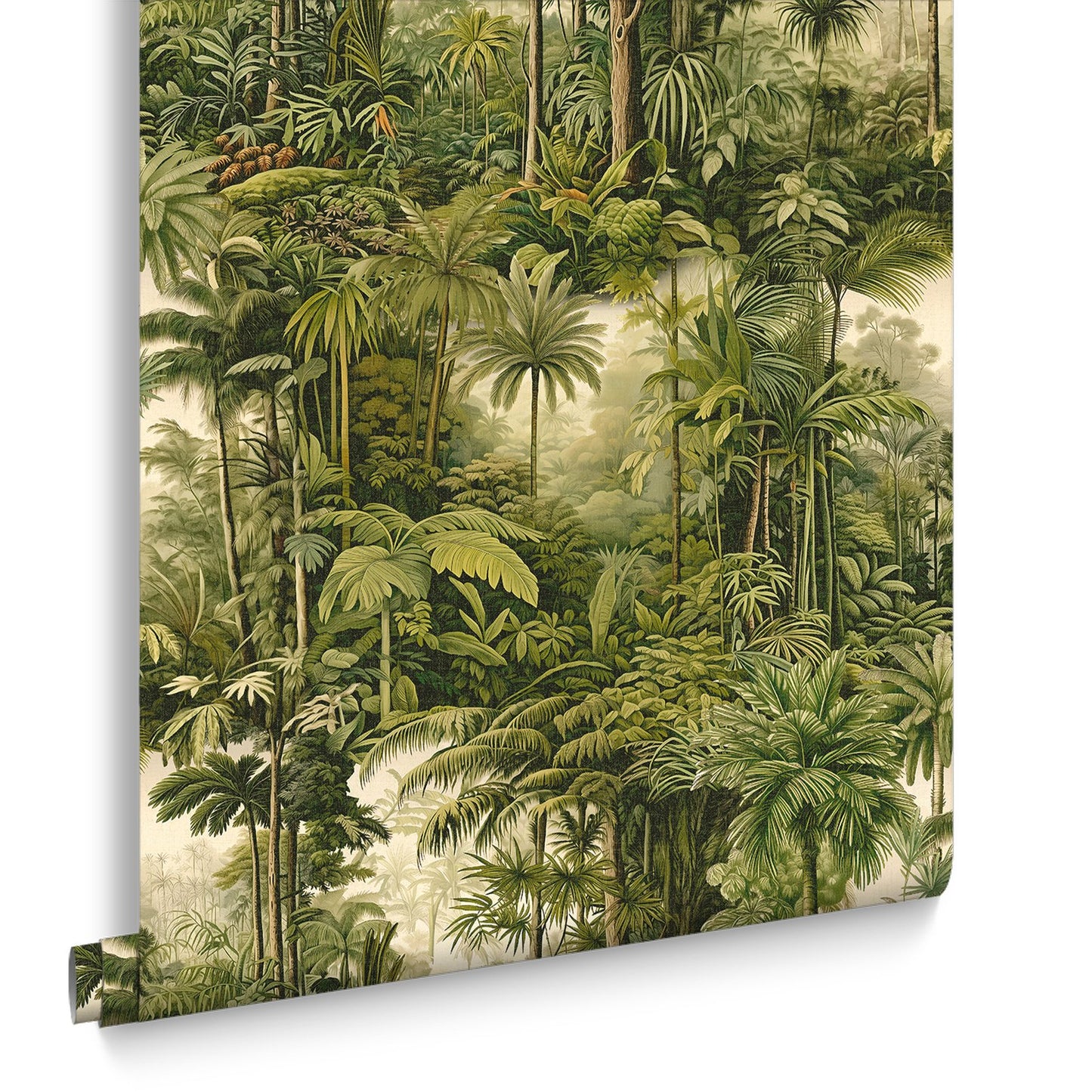 127913 - Benmore Ridge Wallpaper - Lush Green - Graham & Brown