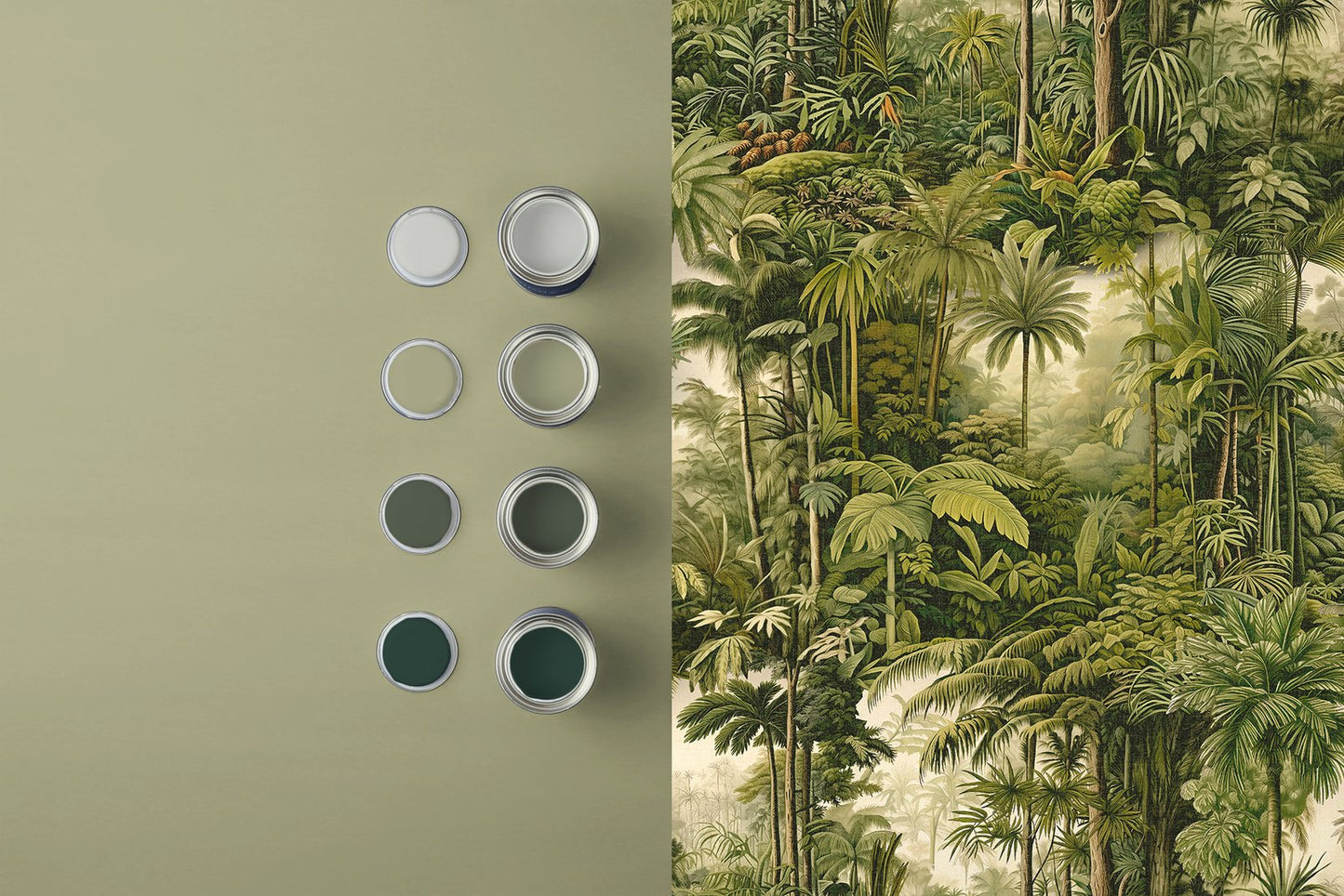 127913 - Benmore Ridge Wallpaper - Lush Green - Graham & Brown