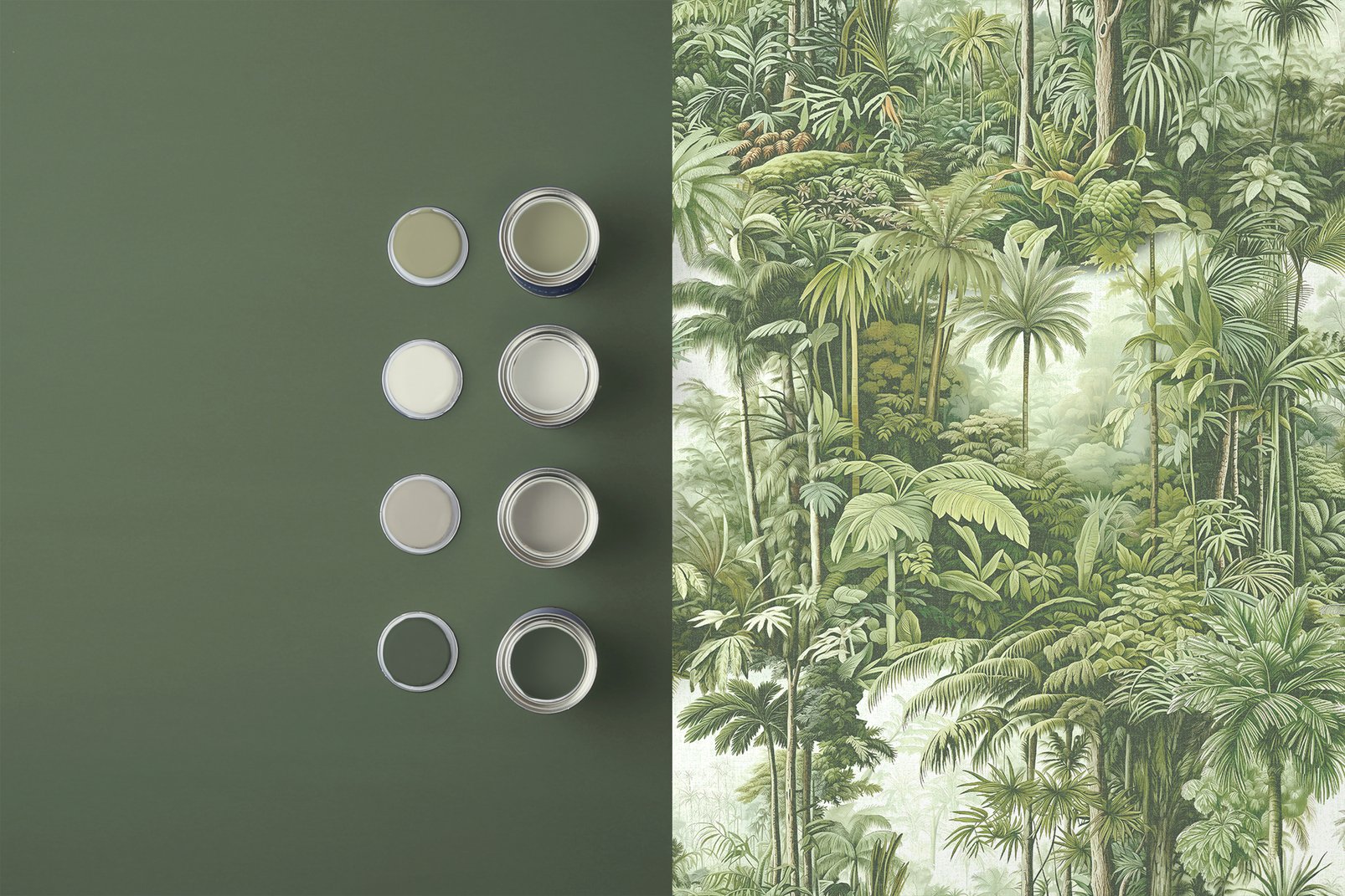 127914 - Benmore Ridge Wallpaper - Sage Fog - Graham & Brown