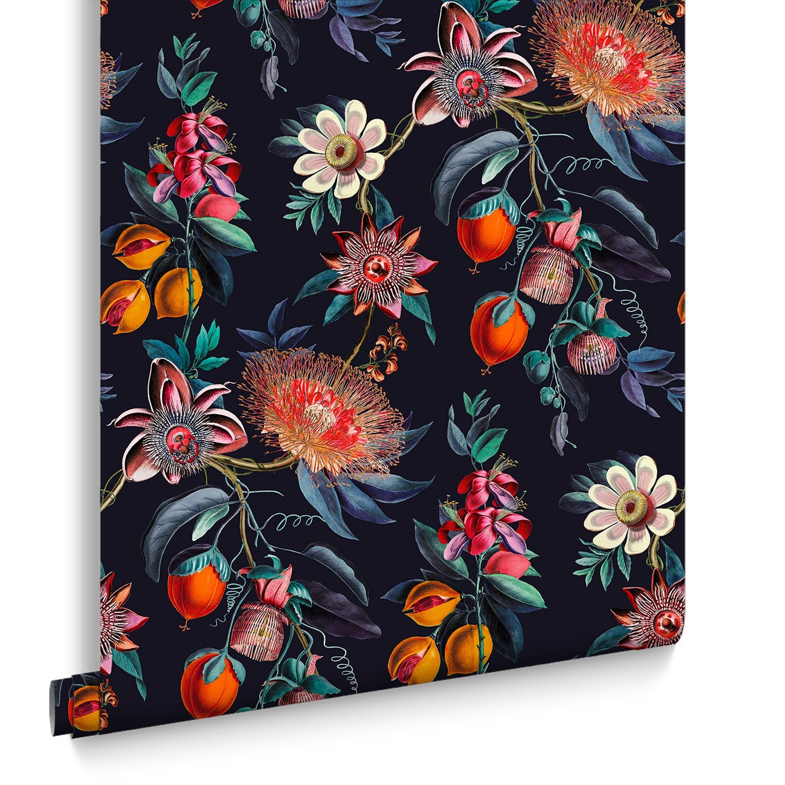 127917 - Physic Garden Wallpaper - Navy - Graham & Brown