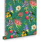 127918 - Physic Garden Wallpaper - Teal - Graham & Brown
