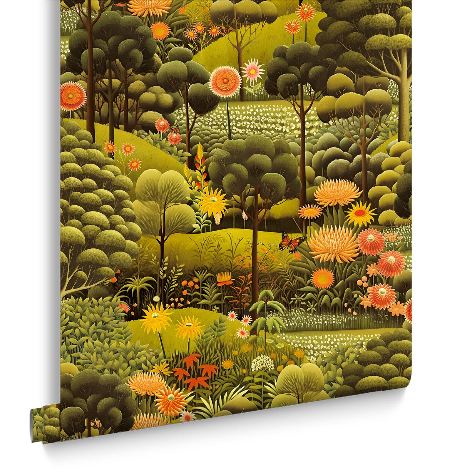 127925 - Arley Garden Wallpaper - Dusk - Graham & Brown