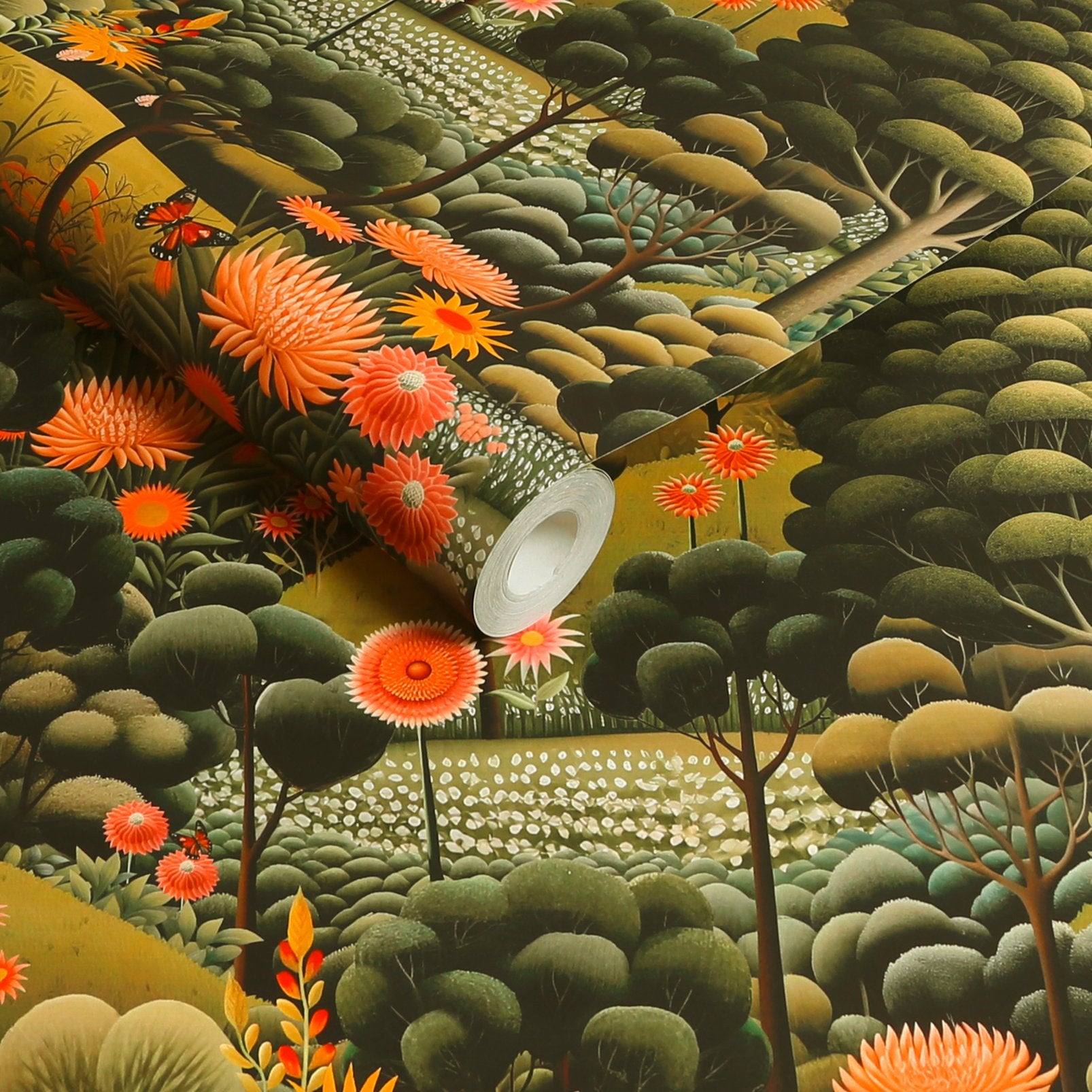 127925 - Arley Garden Wallpaper - Dusk - Graham & Brown