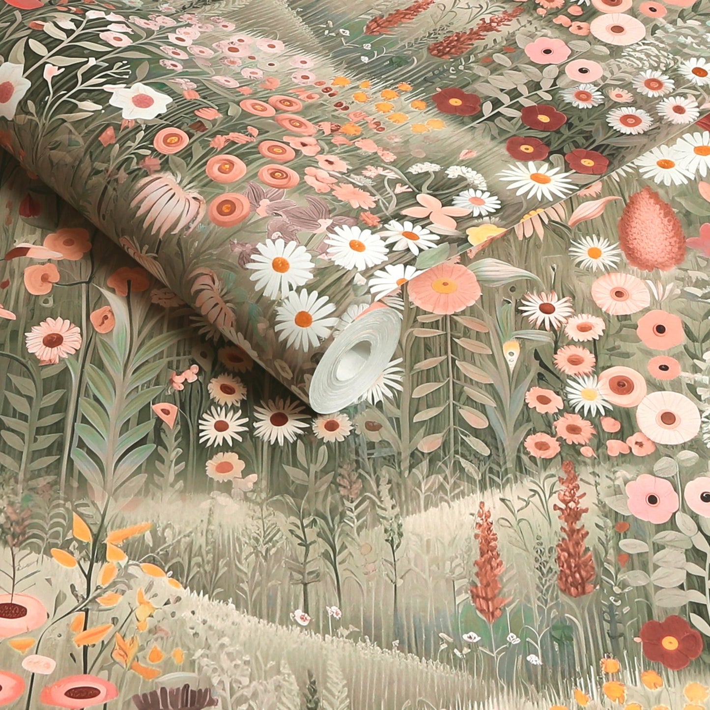 127928 - Glenwhan Wildflower Wallpaper - Dew - Graham & Brown